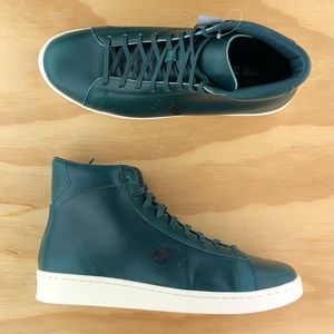 Converse Pro Leather Hi Top Horween Lyons Blue White Athletic Mens Shoes Size 10